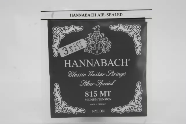 Hannabach 815 MT - Black Medium Tension Set of 3