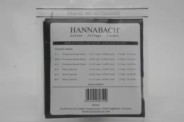 Hannabach 815 MT Schwarz - Mittlere Spannung
