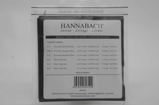 Hannabach 815 MT - Black Medium Tension